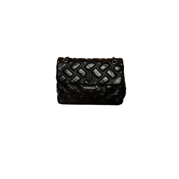 Source Unknown Handbags - Quilted Black Shoulder Bag – Bird-Head Clasp, Chain Strap